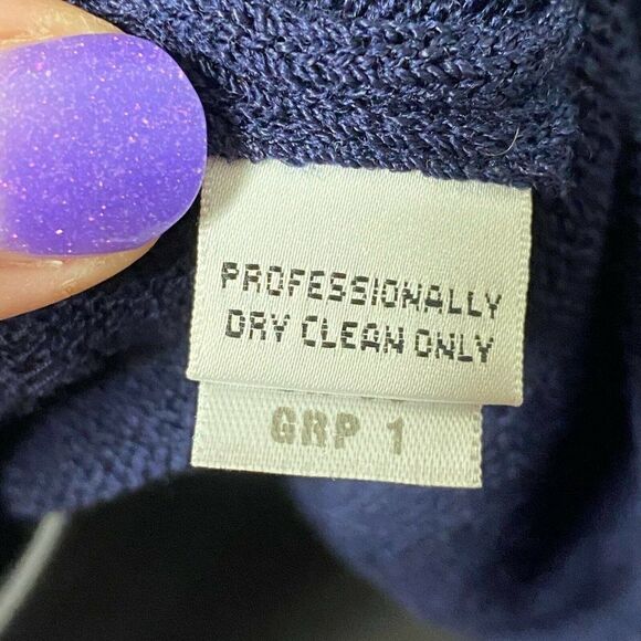 St. John Navy Blue Santana Knit Sleeveless Tank - Picture 10 of 11